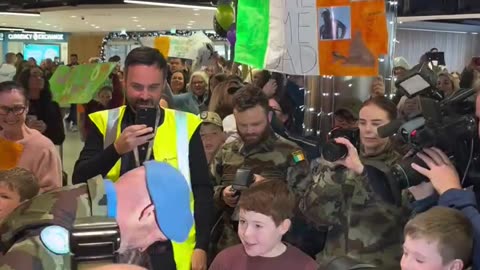 🇮🇪 💚 Irish Troops Welcomed Home at Dublin Airport Amid Emotional Scenes After Lebanon Ceasefire