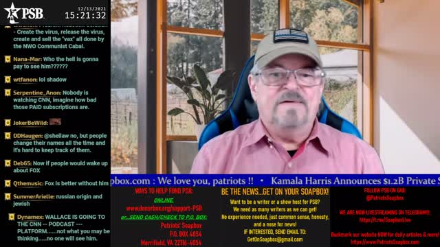 2021-12-13 15:00 EST - The Common Sense Show: with Derek & PATRIOTski