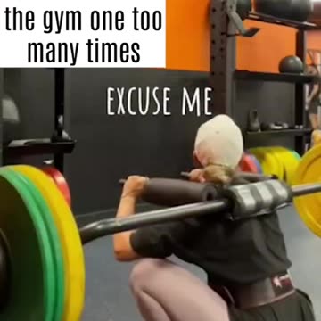 She was stuck there for quite awhile...