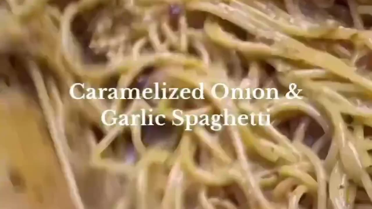 Caramelized Onion and Garlic Spaghetti