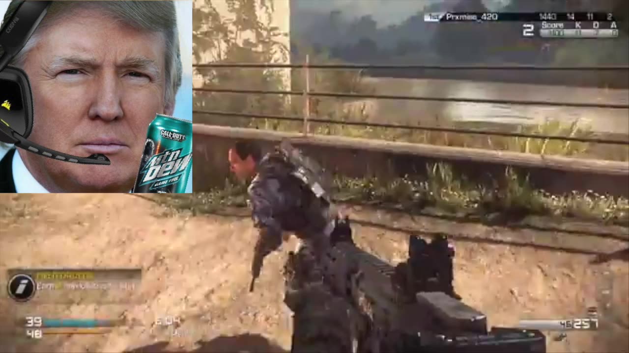 Trump and Biden Argue over KD Ratio in Call of Duty Ghosts