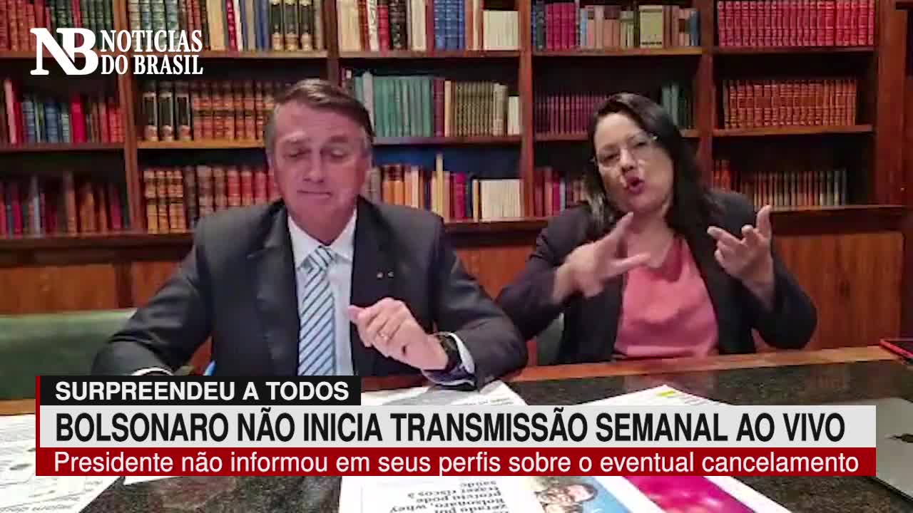 Bolsonaro surpreende e tradicional Live Semanal não é transmitida