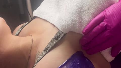 Underarm Waxing with Sexy Smooth Hypnotic Purple Seduction Hard Wax | @skincarebykayley