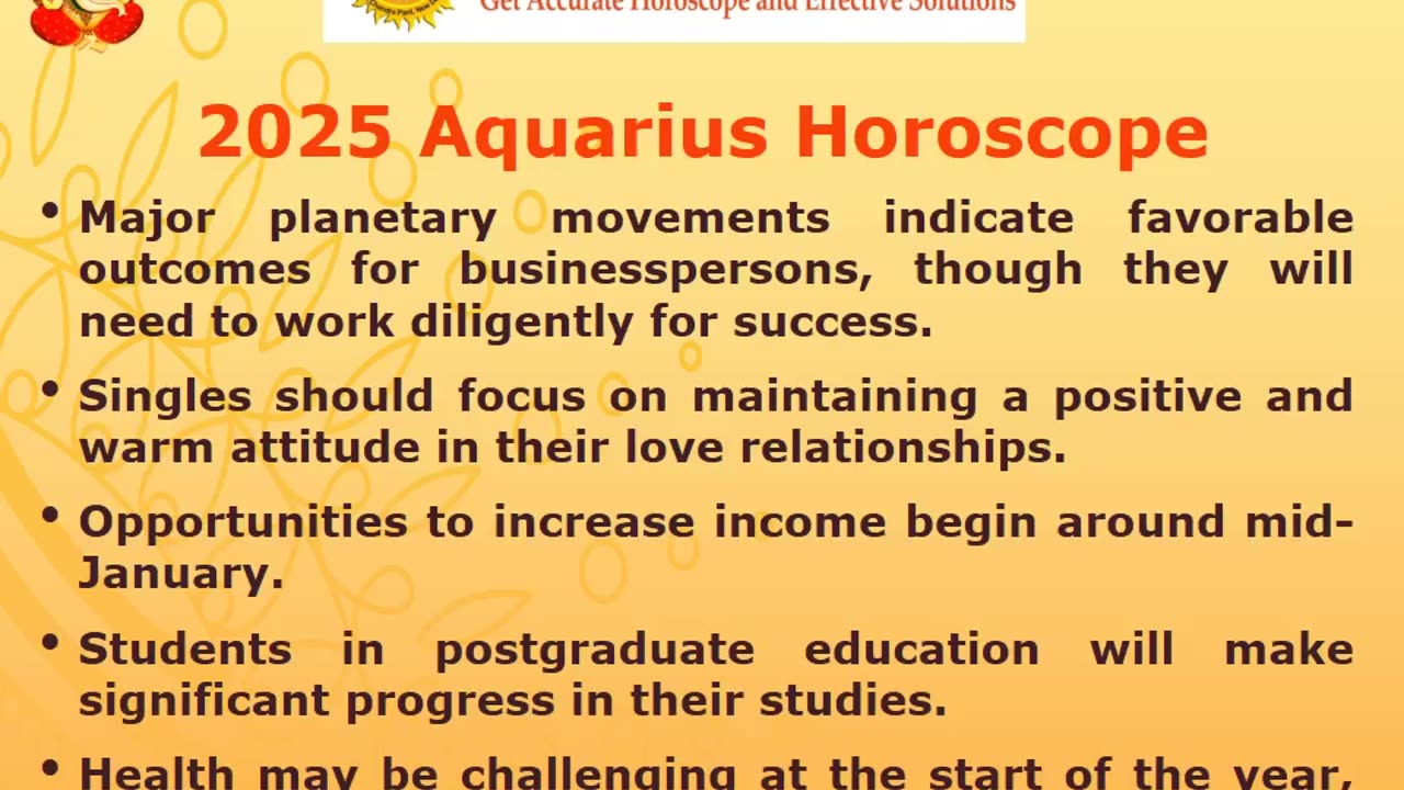 Aquarius Yearly Horoscope