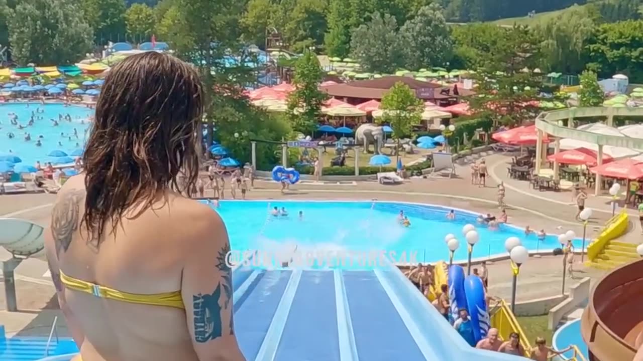 Squishy Waterslide in Slovenia ☀️