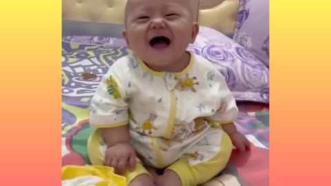 Cute baby funny