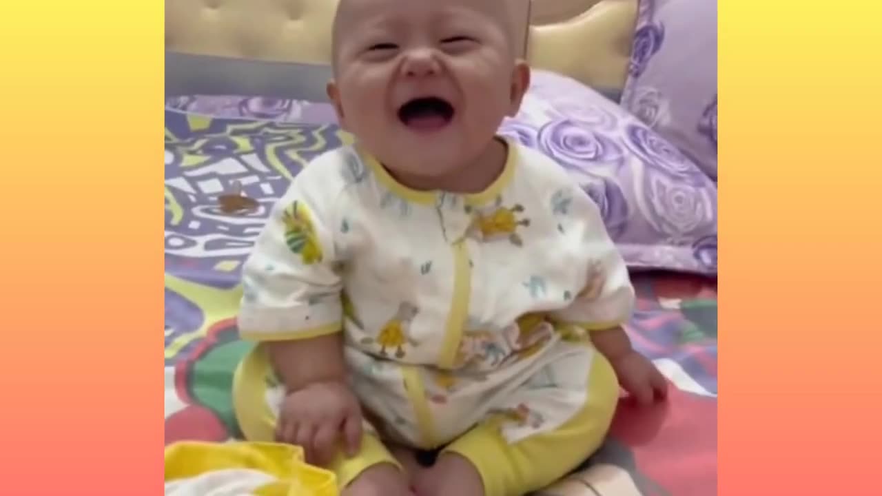 Cute baby funny