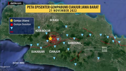 Mengenal Sesar Cimandiri Pemicu Gempa Cianjur M 5,6