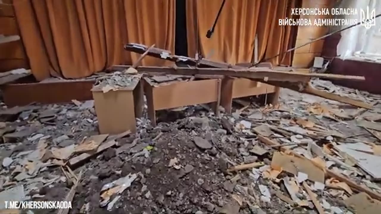 At night, the post office in the center of Kherson was attacked by Russian troops