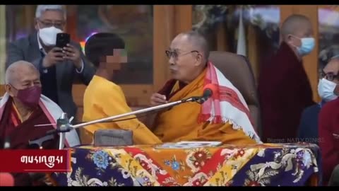 Dalai Lama asks Boy to Suck Tongue