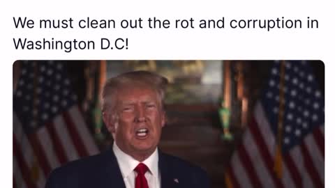 Trump throwing down 💥 We must clean out the rot and corruption in Washington, D.C!