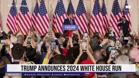 Trump announces 2024 White House run