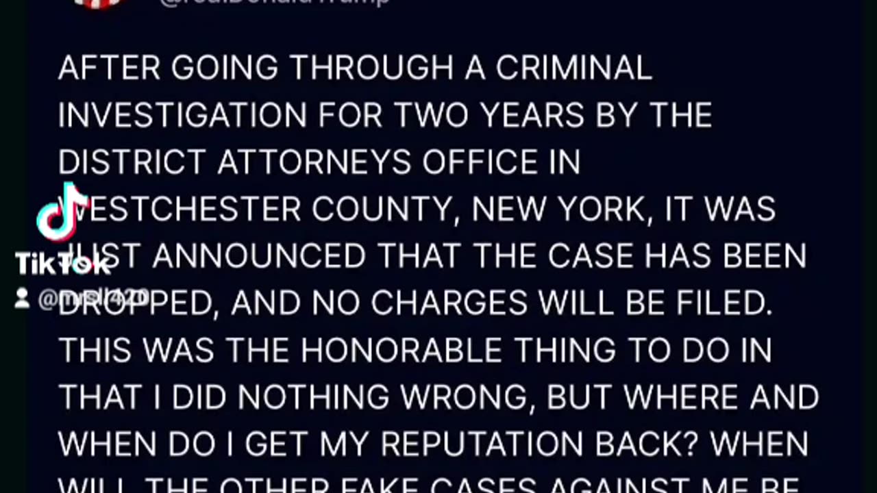 Trump Truth- Innocent Again