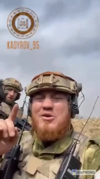 Chechen fighters just captured a Ukrainian trench
