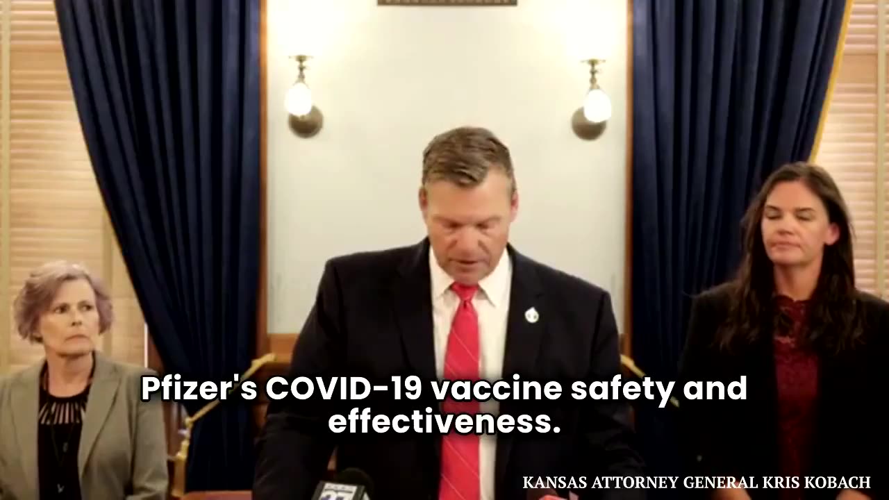 DEVELOPING! Kansas Attorney General sues Pfizer for "misleading Kansans on COVID vaccine."