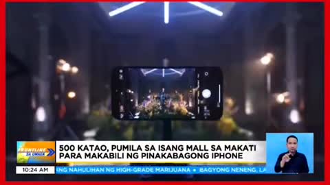 Pinakabagong iPhone, pinilahan sa mga mallPinakabagong iPhone, pinilahan sa mga mall