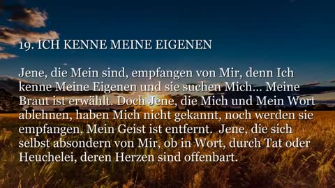 1. WORTE DER WEISHEIT von YahuShua HaMashiach, nach denen wir leben sollen ❤️ TROMPETE GOTTES