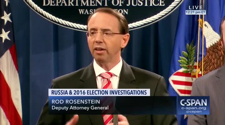 Rosenstein says timing has nothing to do with Trump Putin meeting