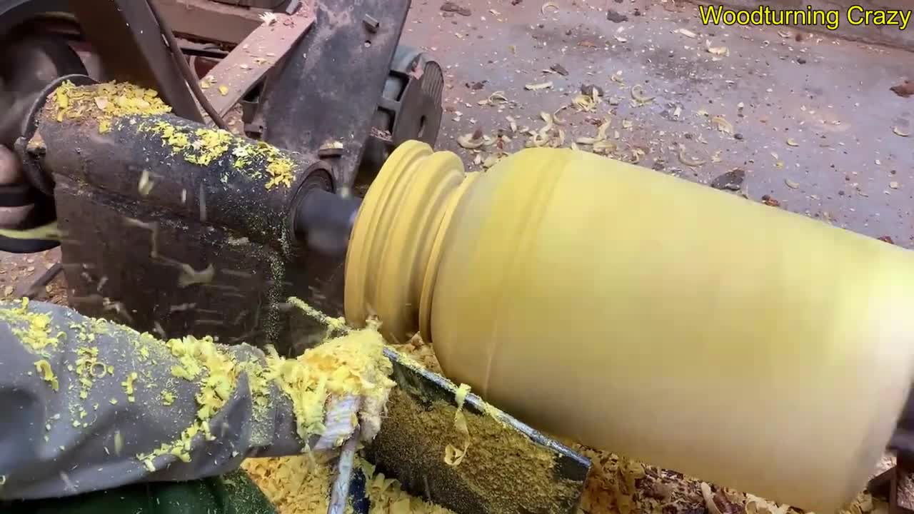 Amazing Woodturning Crazy - Great Hand Crafting Skills On Wood Lathe