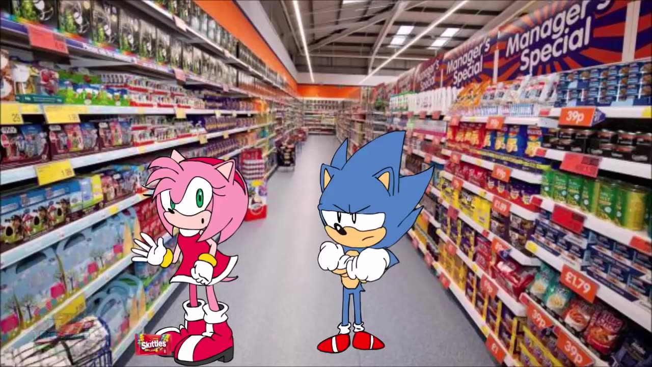 Amy Rose and Sonic Skittles Meme-Meme Mentom