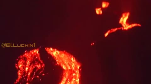 MORE FOOTAGE ON THE VOLCANO ERUPTION AT REUNION ISLAND FRANCE