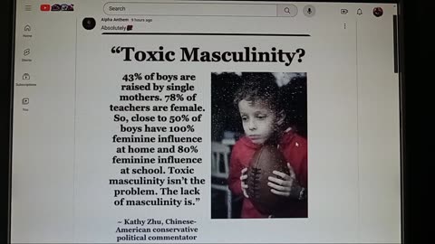 RE:"TOXIC MASCULINITY?"- ALPHA ANTHEM