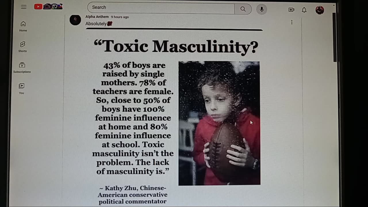 RE:"TOXIC MASCULINITY?"- ALPHA ANTHEM