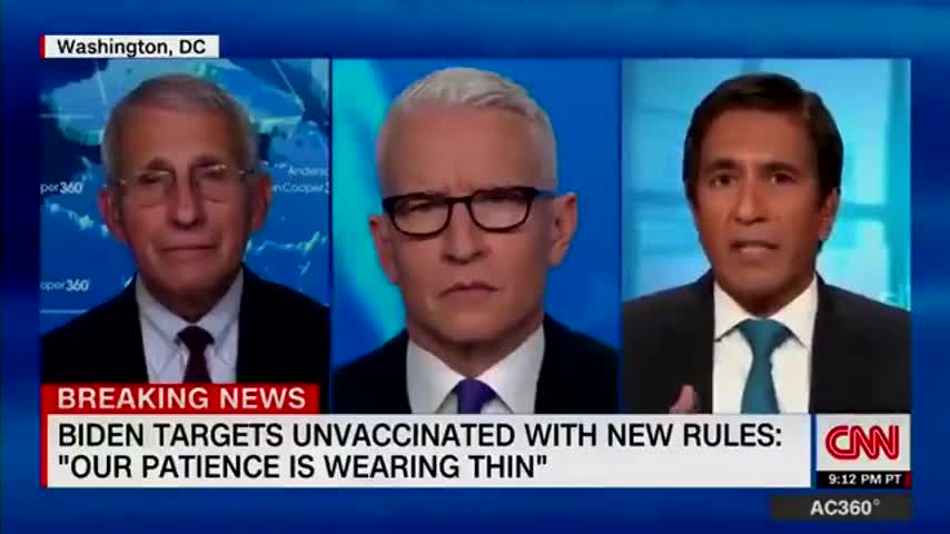 Fauci: Totally Stumped on a Question About Recent Israel Report on Natural Immunity Superior To Vaxx