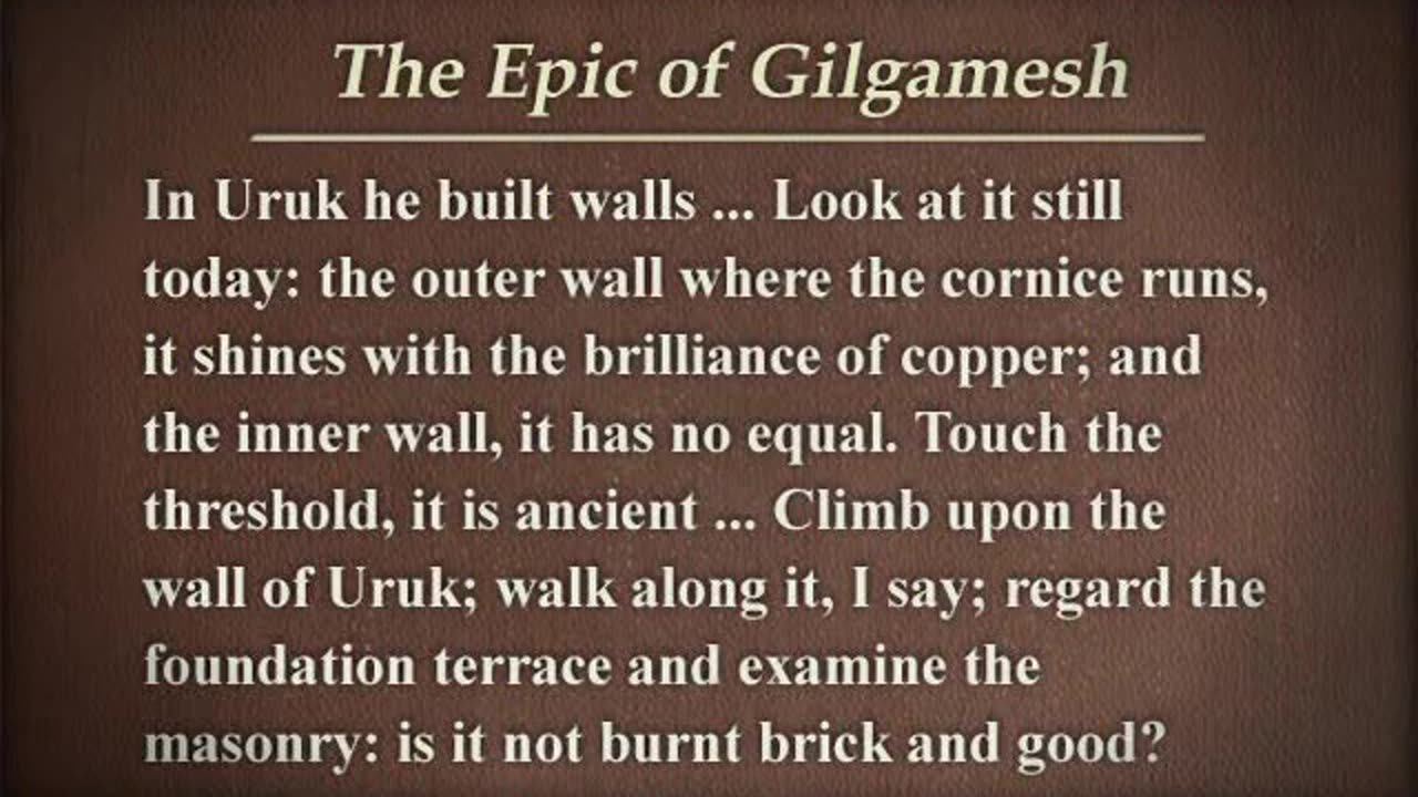 Epic of Gilgamesh: Western Literature? a lecture by John Bowers