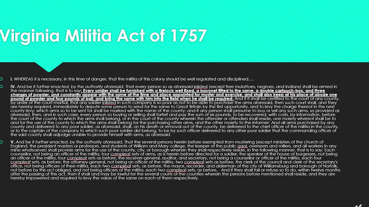 Interpreting the Second Amendment Isn't Rocket Science! (2): Virginia