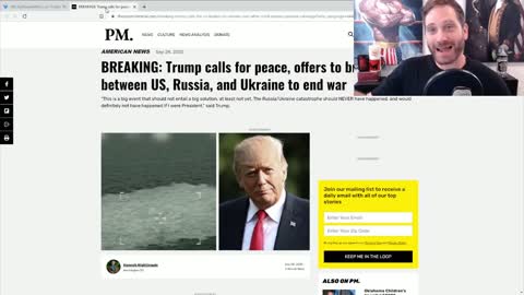 Salty Cracker Covers Trump Calling For Peace And Offering To Broker Deal With Russia