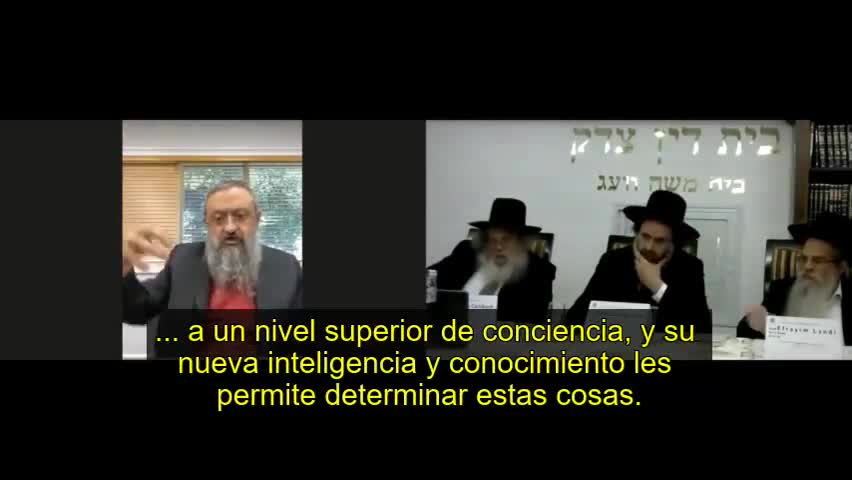 El Dr. Vladimir Zelenko habla ante un tribunal rabínico en Jerusalén