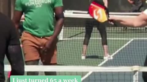 Pickleball is a mixture of tennis and table tennis