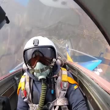 Footage from Ukrainian fighter pilot