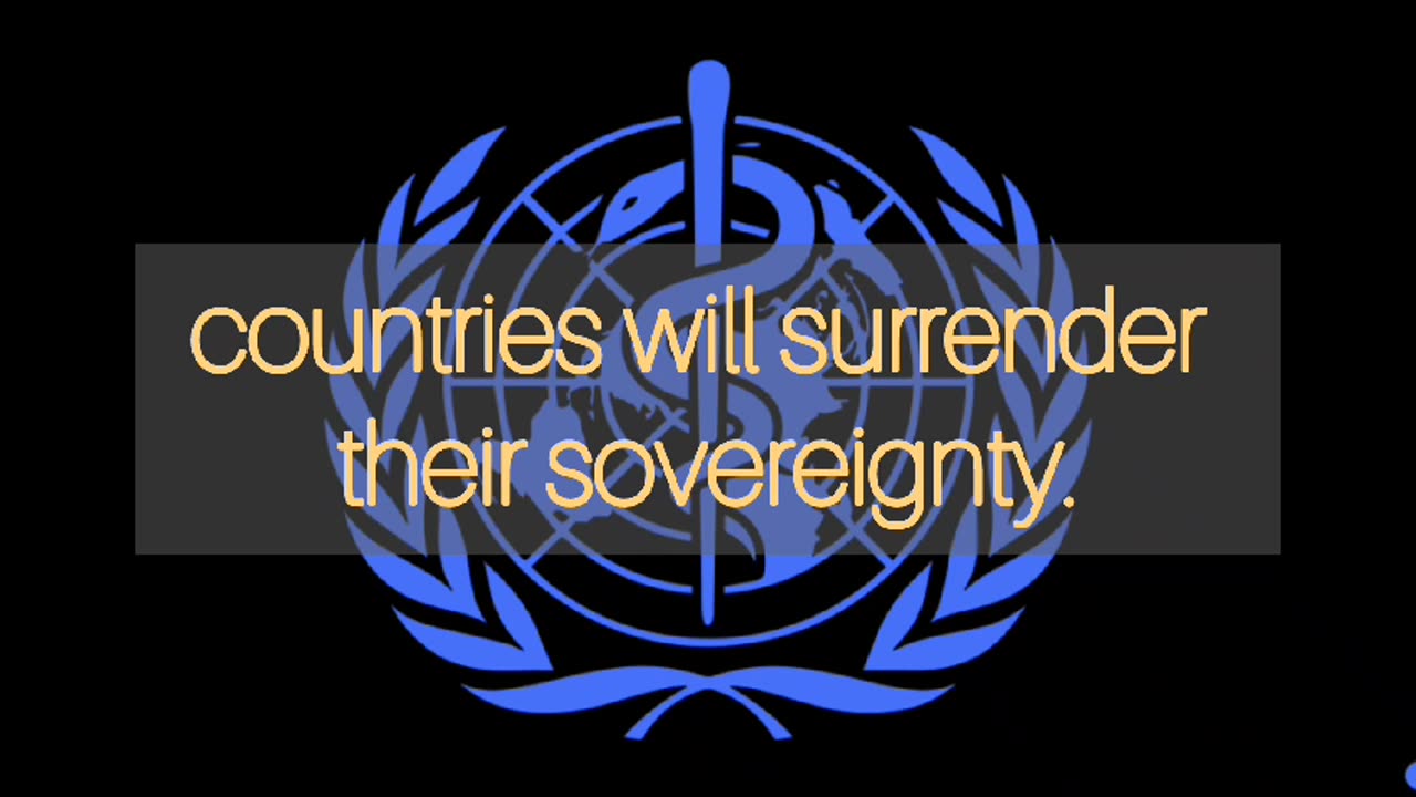 The real WHO agenda...