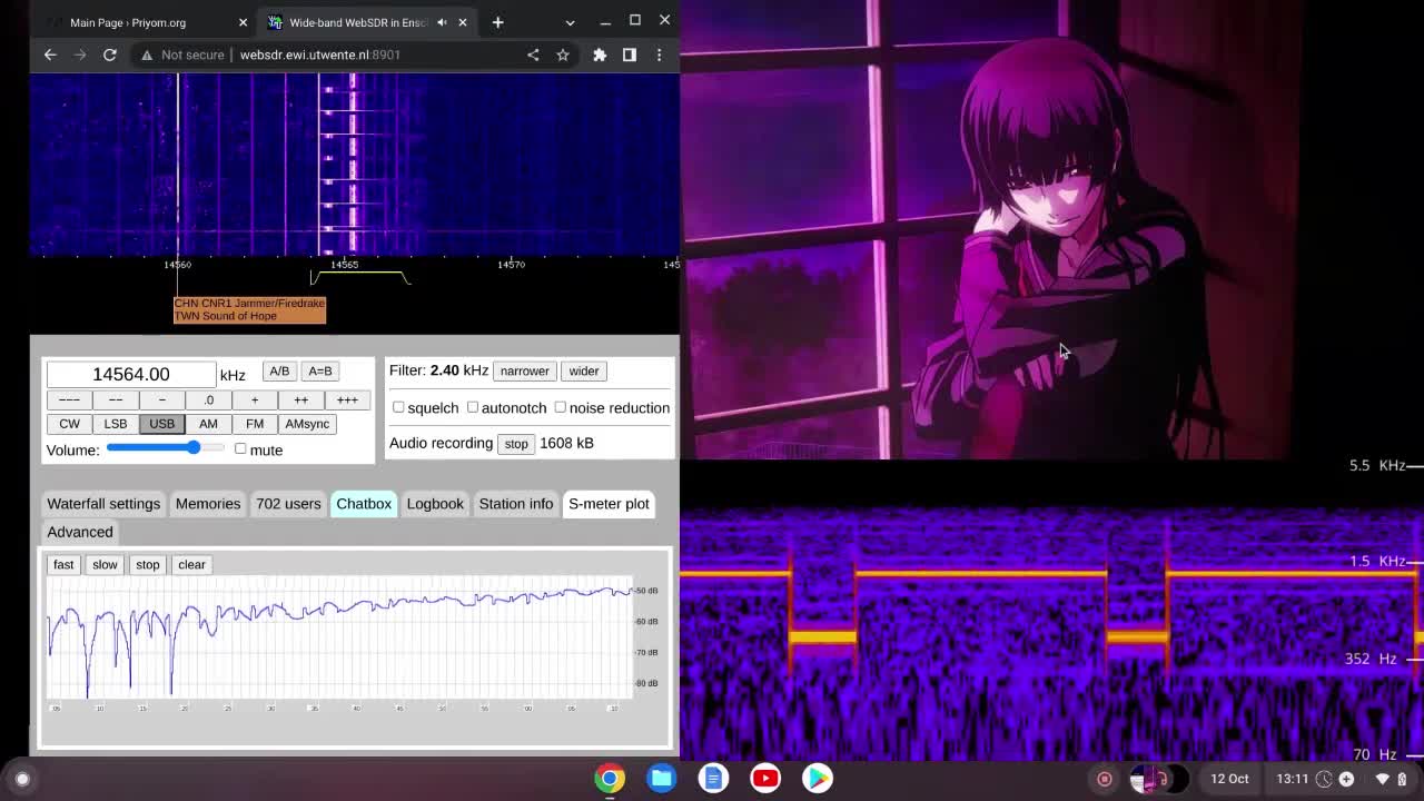 XPA1 Data Mode 12/10/2022 1210 UTC 14564kHz