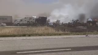 Multiple fatalities after a dust storm in Illinois caused dozens of crashes along a major highway