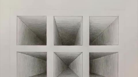 3D Drawing with only lead pencil