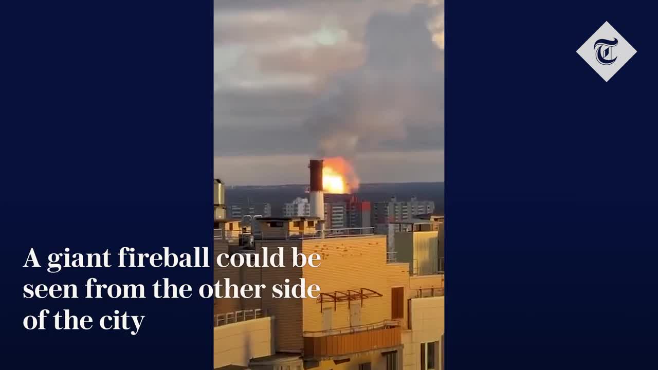 Huge fireball seen near St Petersburg after a reported gas pipeline explosion