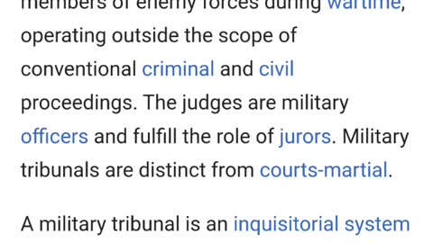 TRIBUNALS
