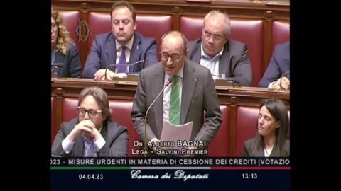 🔴 On. Alberto Bagnai in Aula in dichiarazione di voto sul tema cessione dei crediti (04/04/2023)