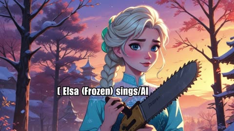 [Elsa (Frozen) sings/AI Cover] Chainsaw Man Opening Kenshi Yonezu 米津玄師 - KICK BACK