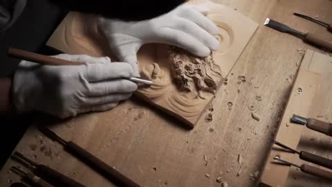 Wood Carving Dragon| To use technic of Japanese traditional wood carving| Woodworking