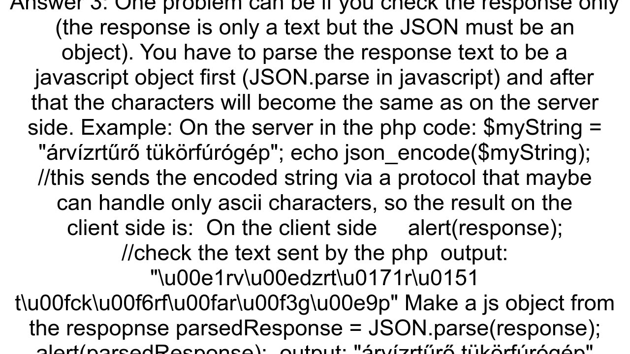 json character encoding problem