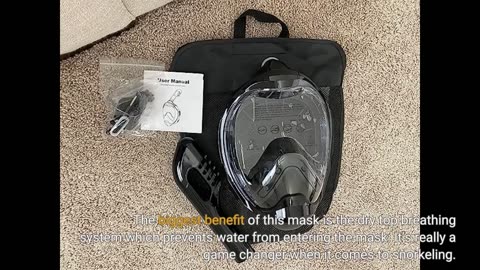 Buyer Reviews: Zeeporte Dive Full Face Snorkel Mask, Snorkeling Gear for Adults Kids with Lates...