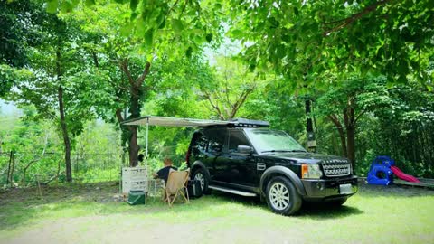 Camping in a single car camp