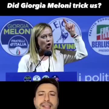 Giorgia Meloni: Say It Ain't So!!!