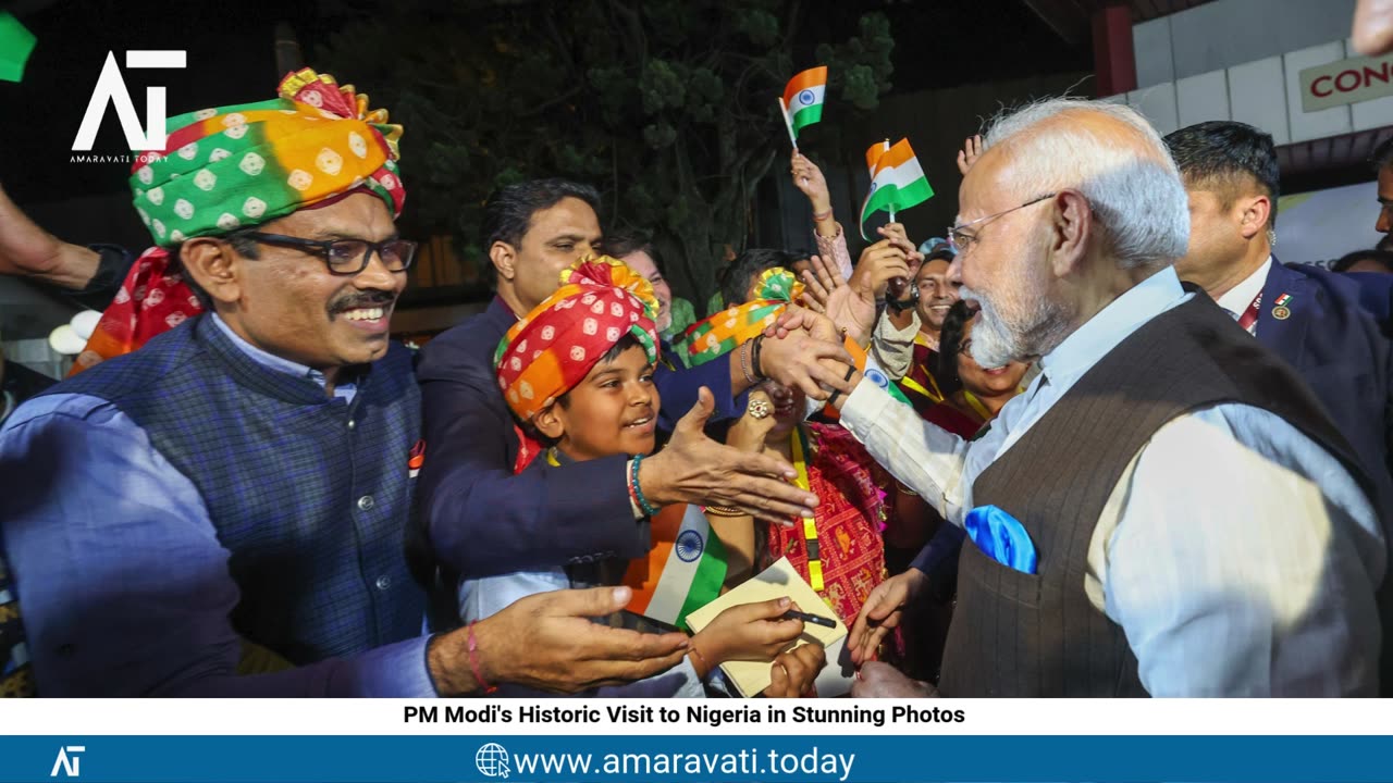 PM Modi's Historic Visit to Nigeria in Stunning Photos | Amaravati Today