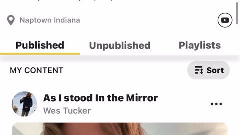 As I stood in the mirror.