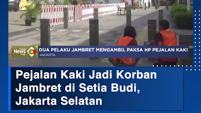 Pejalan Kaki Jadi KorbanJambret di Setia Budi, Jakarta Selatan